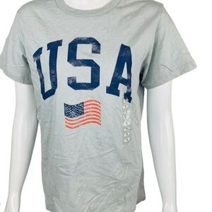 USA Graphic Kids T-Shirt - Gray